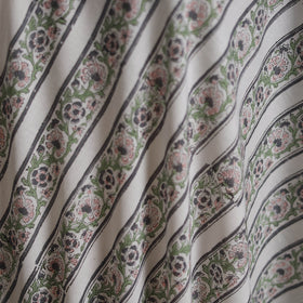 Cotton hand block sanganeri print fabric 38 - handcrafted