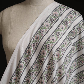 Cotton hand block sanganeri print fabric 38 - handcrafted