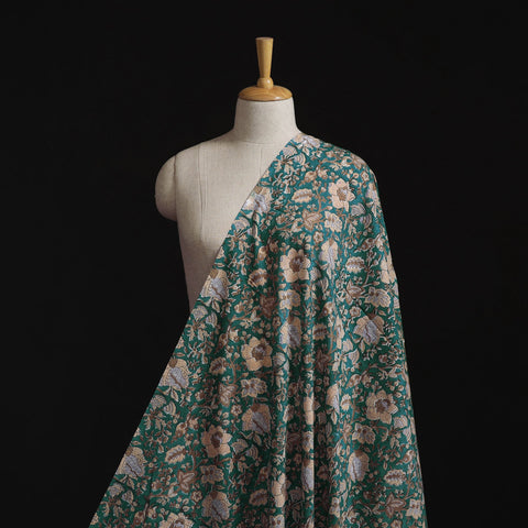 Cotton hand block sanganeri print fabric 40 - handcrafted