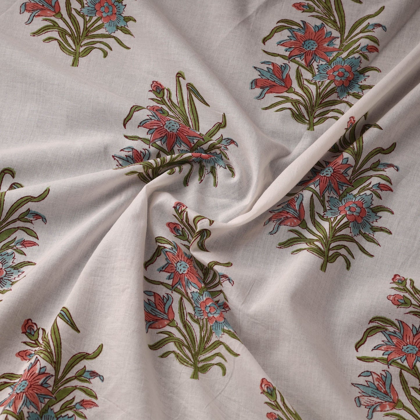 Cotton hand sanganeri fabric 05 - handcrafted