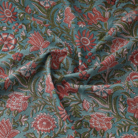 Cotton hand sanganeri fabric 06 - handcrafted