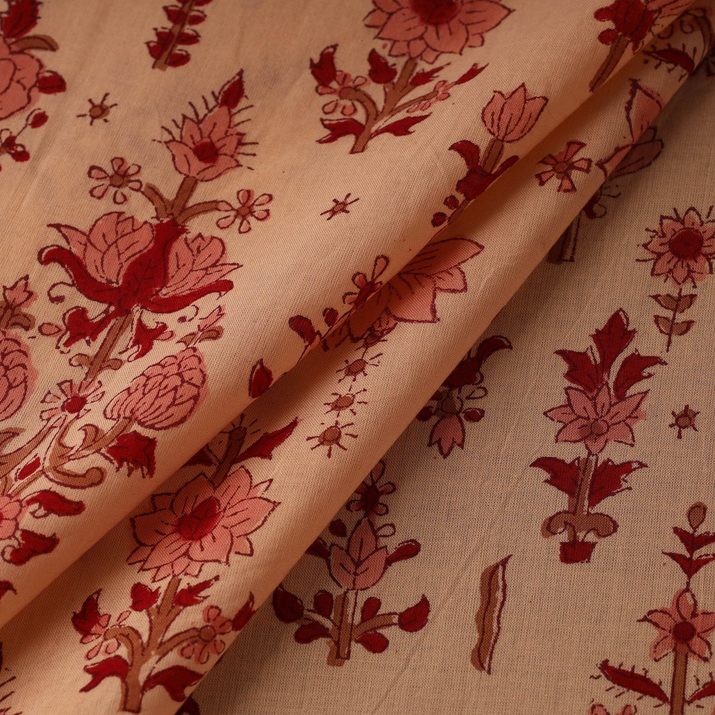 Cotton hand sanganeri fabric 08 - handcrafted