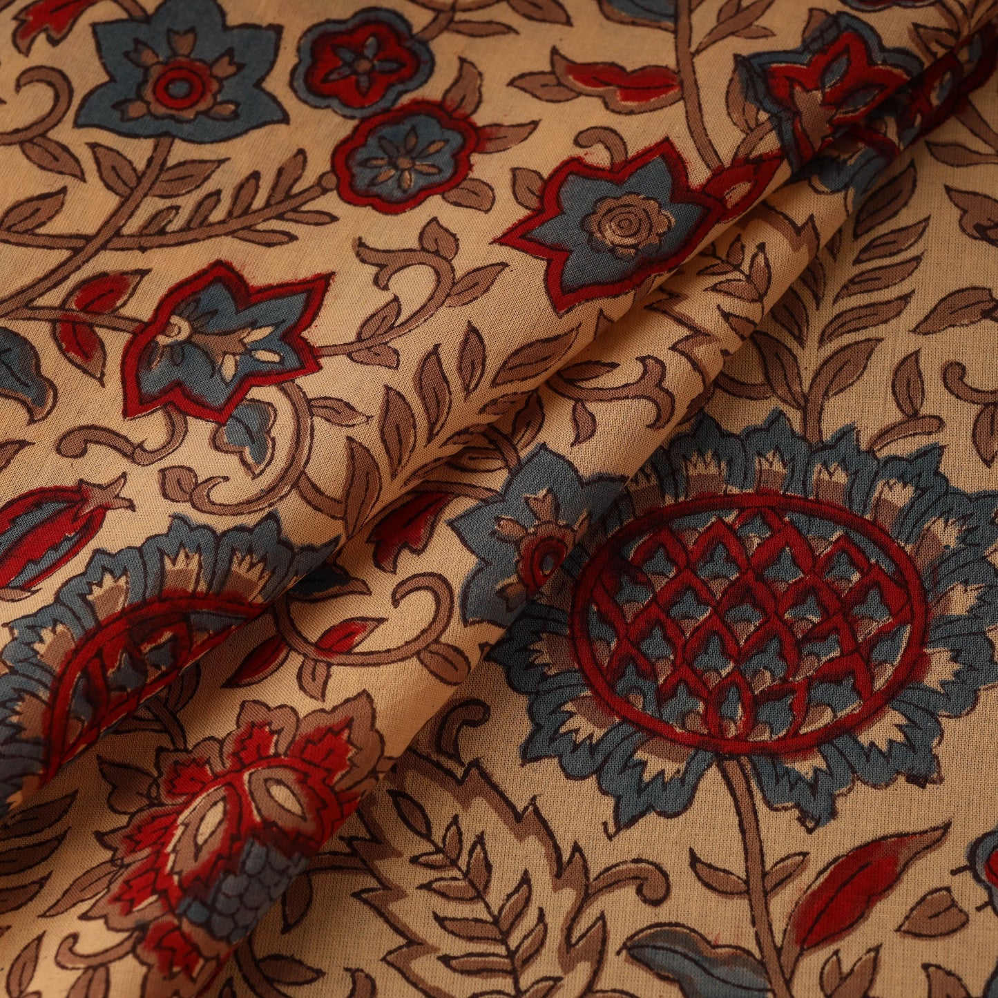 Cotton hand sanganeri fabric 09 - handcrafted