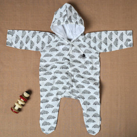 Cotton Handmade Baby Full Sleeves Long Romper/Sleepsuit 
