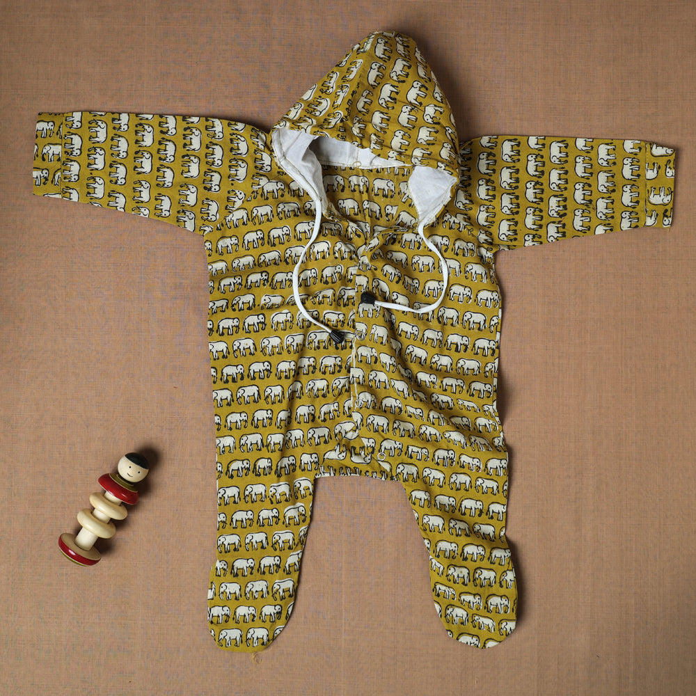  Cotton Handmade Baby Full Sleeves Long Romper/Sleepsuit 