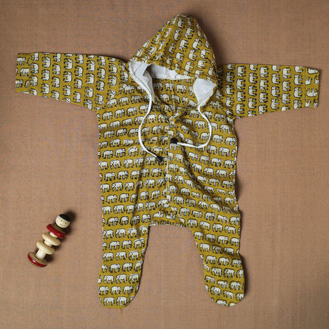  Cotton Handmade Baby Full Sleeves Long Romper/Sleepsuit 
