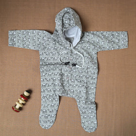  Cotton Handmade Baby Full Sleeves Long Romper/Sleepsuit 
