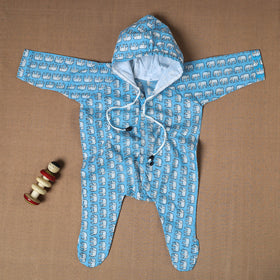  Cotton Handmade Baby Full Sleeves Long Romper/Sleepsuit 