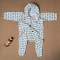  Cotton Handmade Baby Full Sleeves Long Romper/Sleepsuit 