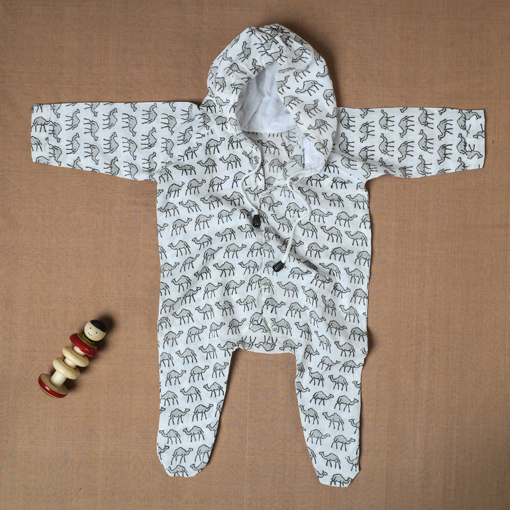  Cotton Handmade Baby Full Sleeves Long Romper/Sleepsuit 