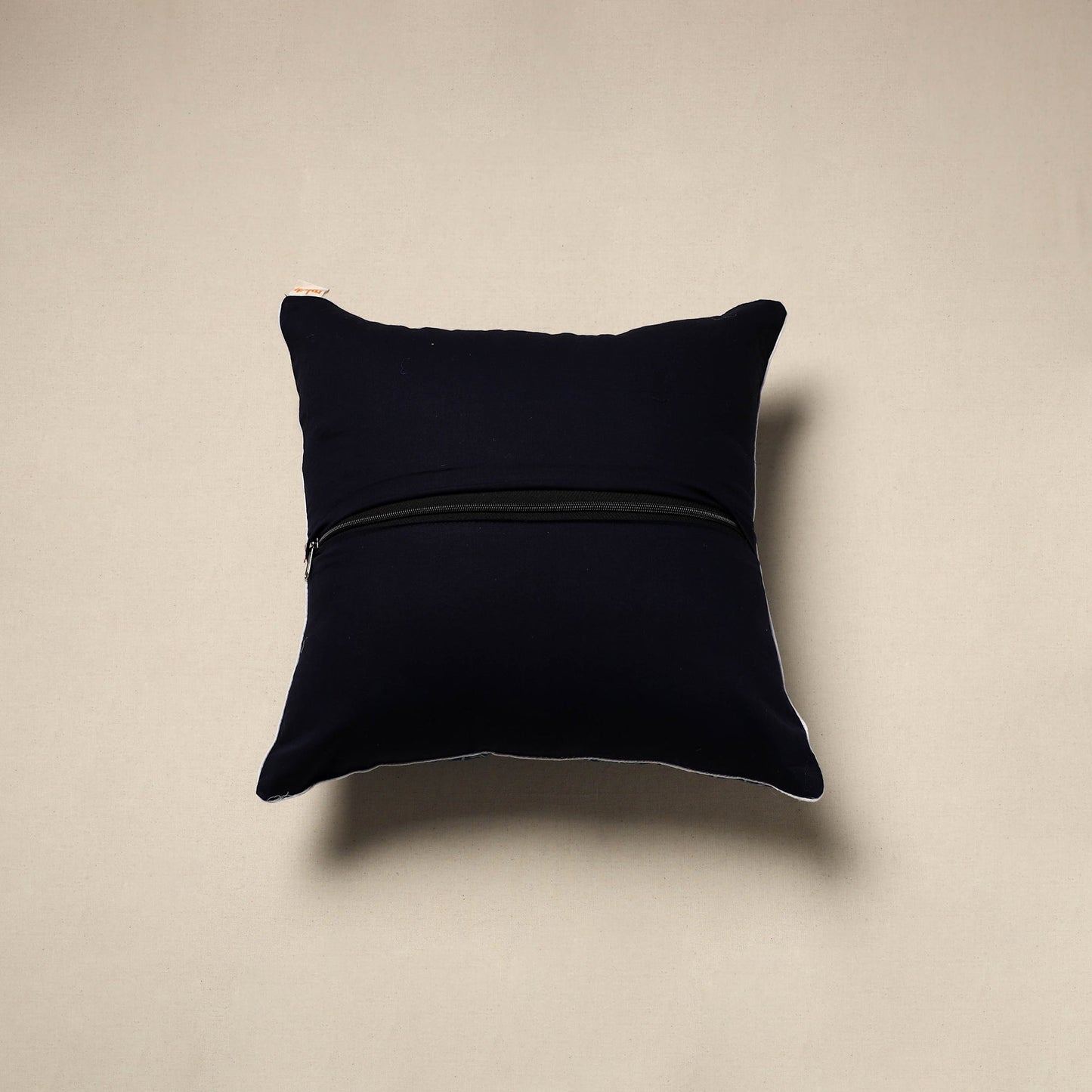 Cotton indigo bagru cushion cover 75 - handcrafted