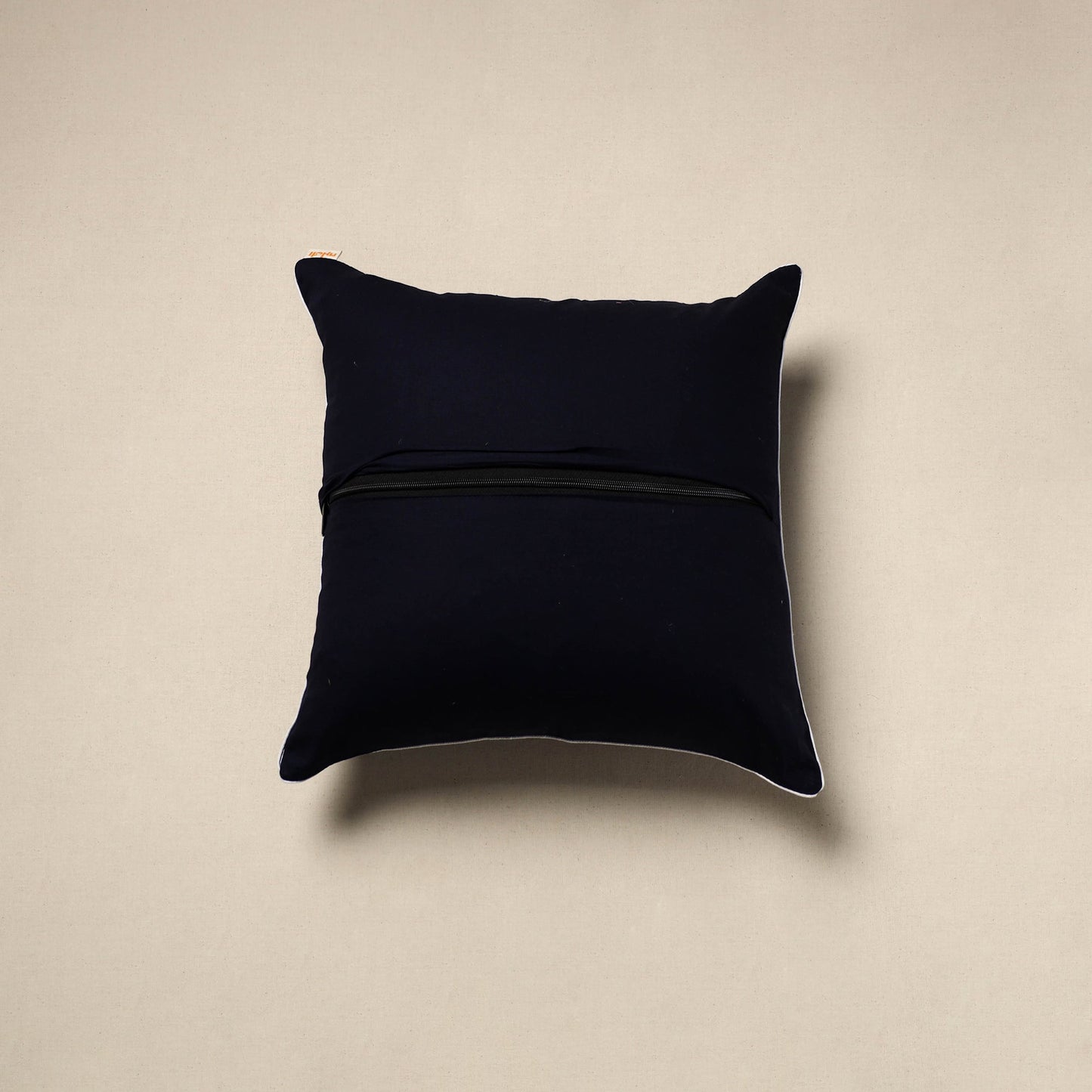 Cotton indigo bagru cushion cover 76 - handcrafted