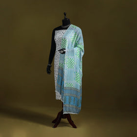 Cotton jaipur printed dupatta 01 - handcrafted