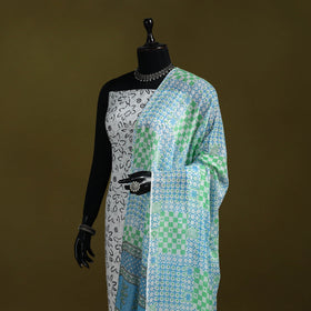 Cotton jaipur printed dupatta 01 - handcrafted