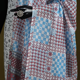 Cotton jaipur printed dupatta 04 - handcrafted
