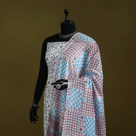 Cotton jaipur printed dupatta 04 - handcrafted