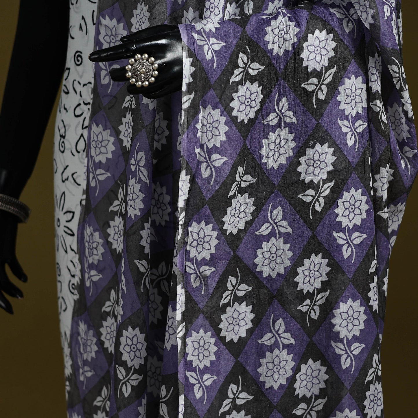 Cotton jaipur printed dupatta 07 - handcrafted