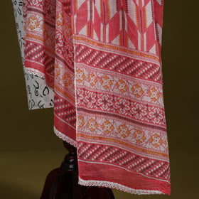 Cotton jaipur printed dupatta 09 - handcrafted