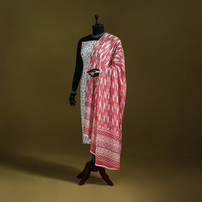 Cotton jaipur printed dupatta 09 - handcrafted