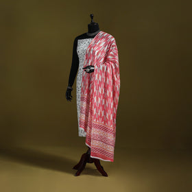 Cotton jaipur printed dupatta 09 - handcrafted