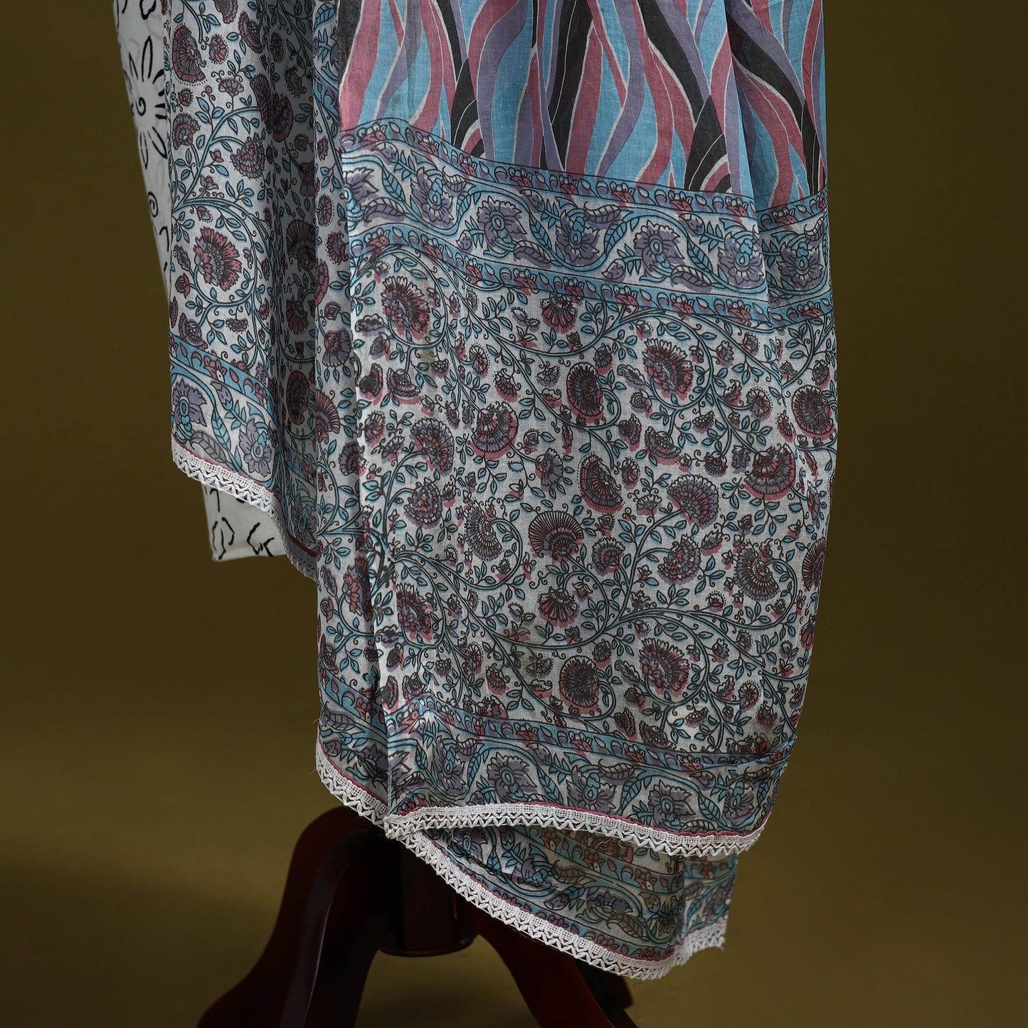 Cotton jaipur printed dupatta 10 - handcrafted