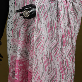 Cotton jaipur printed dupatta 100 - handcrafted