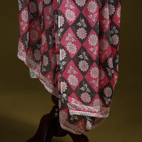 Cotton jaipur printed dupatta 101 - handcrafted