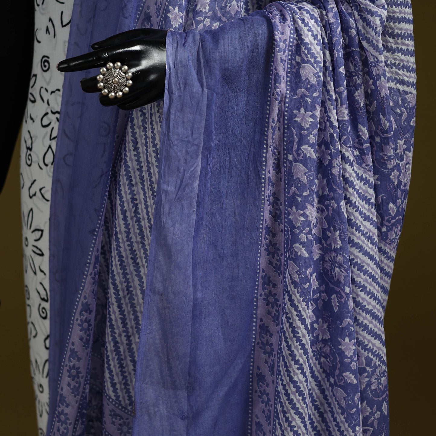 Cotton jaipur printed dupatta 102 - handcrafted