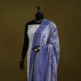 Cotton jaipur printed dupatta 102 - handcrafted