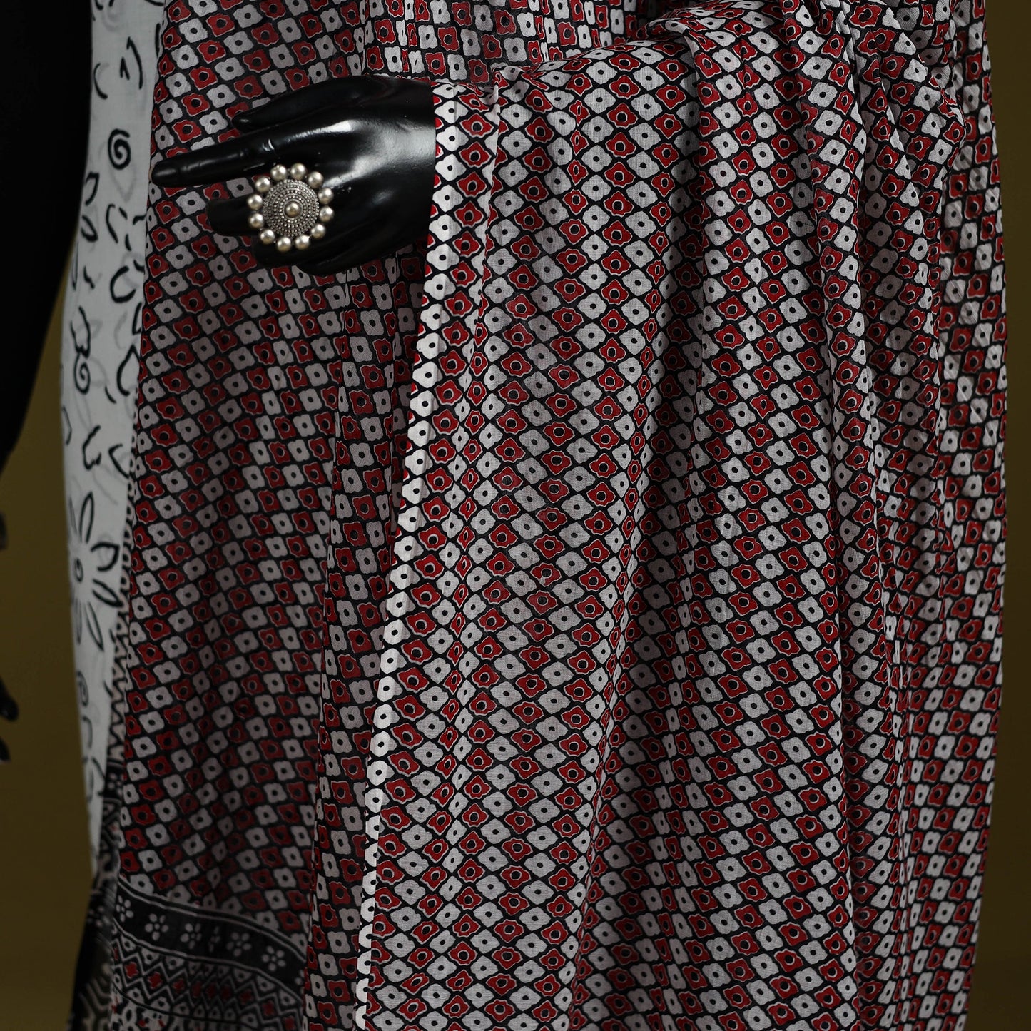 Cotton jaipur printed dupatta 104 - handcrafted