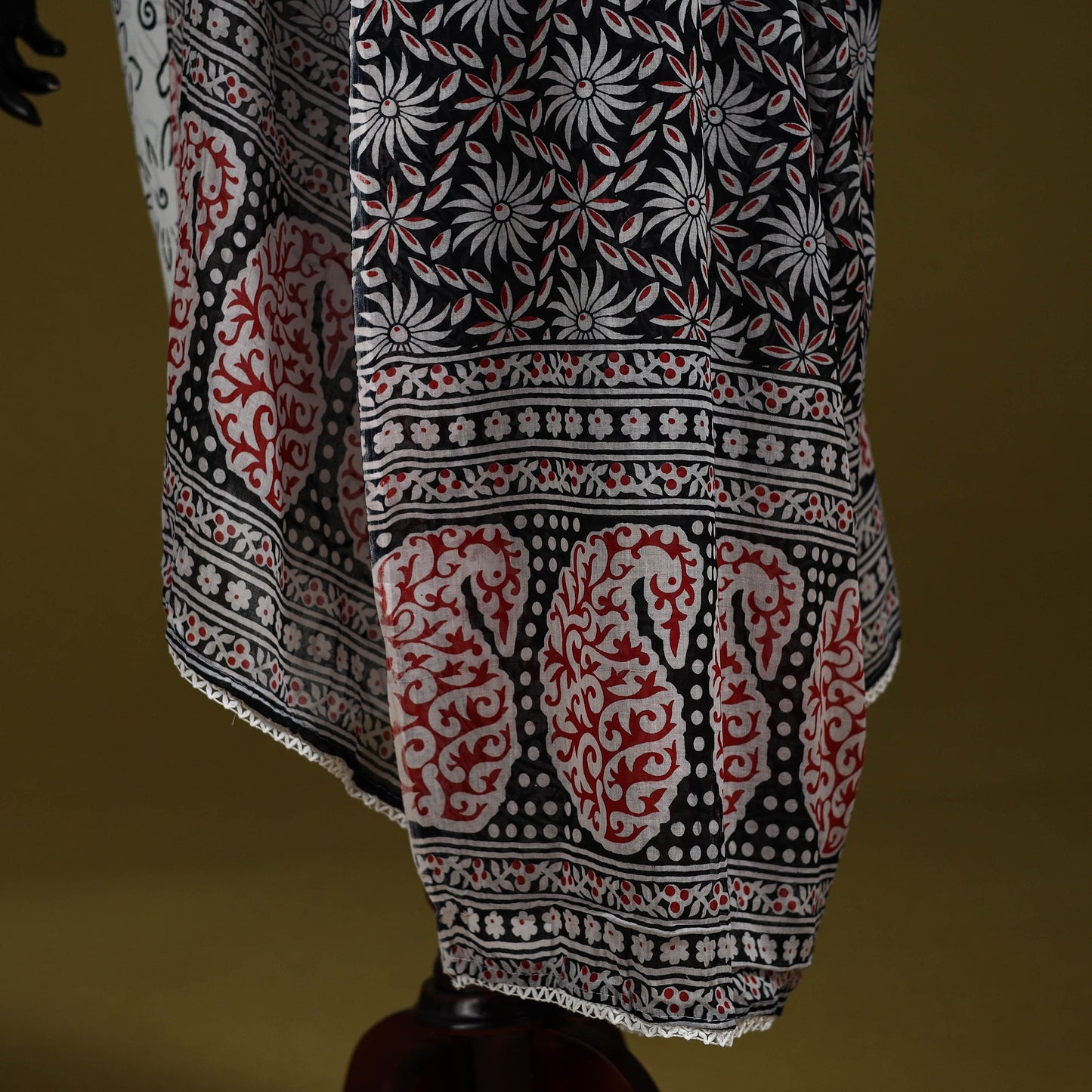 Cotton jaipur printed dupatta 107 - handcrafted