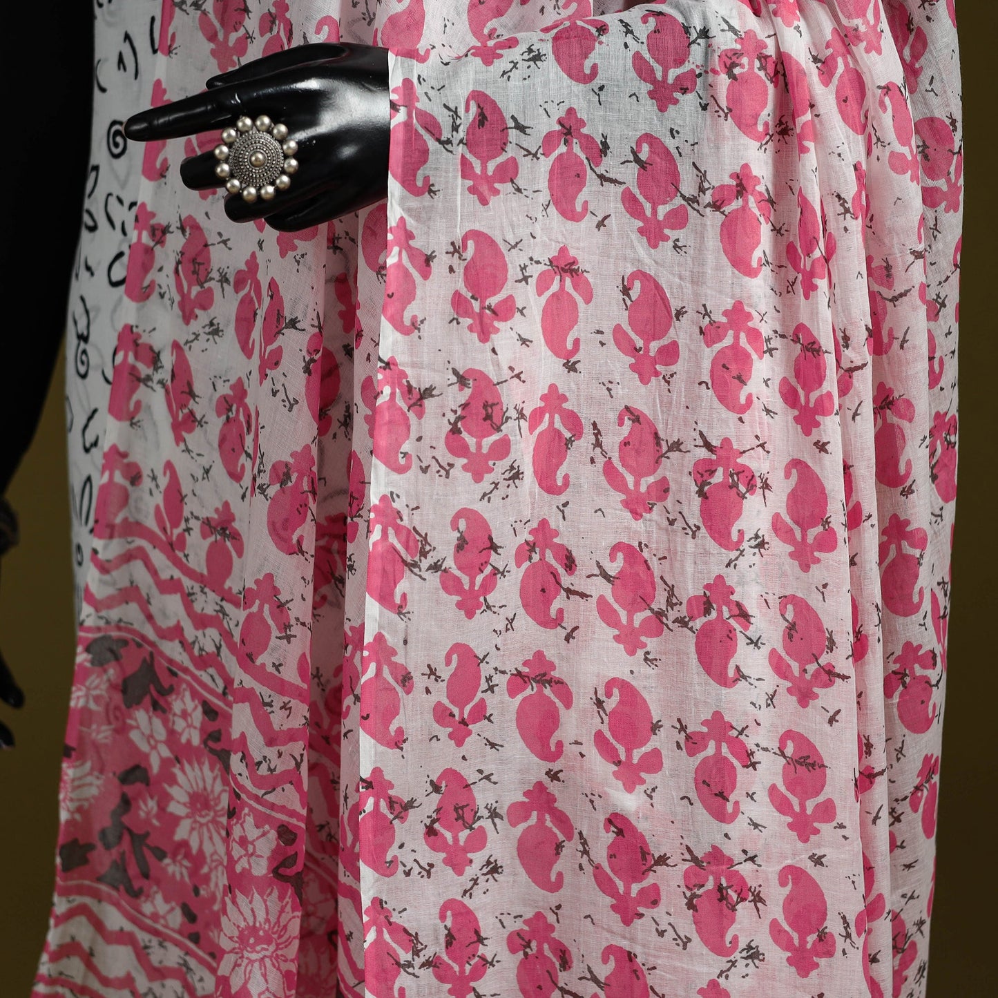 Cotton jaipur printed dupatta 108 - handcrafted