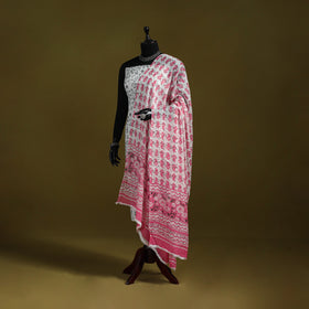 Cotton jaipur printed dupatta 108 - handcrafted