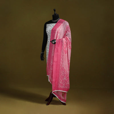 Cotton jaipur printed dupatta 109 - handcrafted