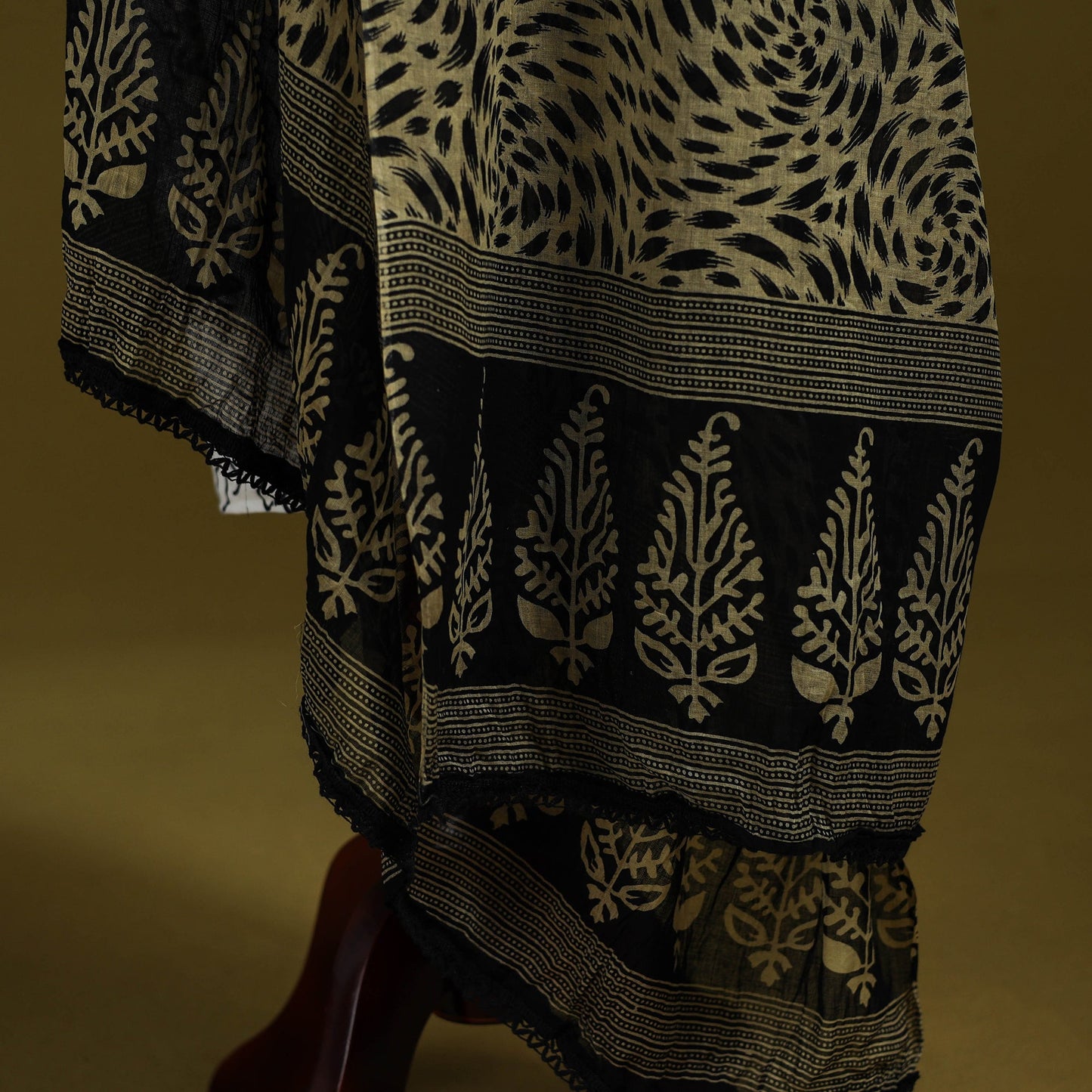 Cotton jaipur printed dupatta 110 - handcrafted