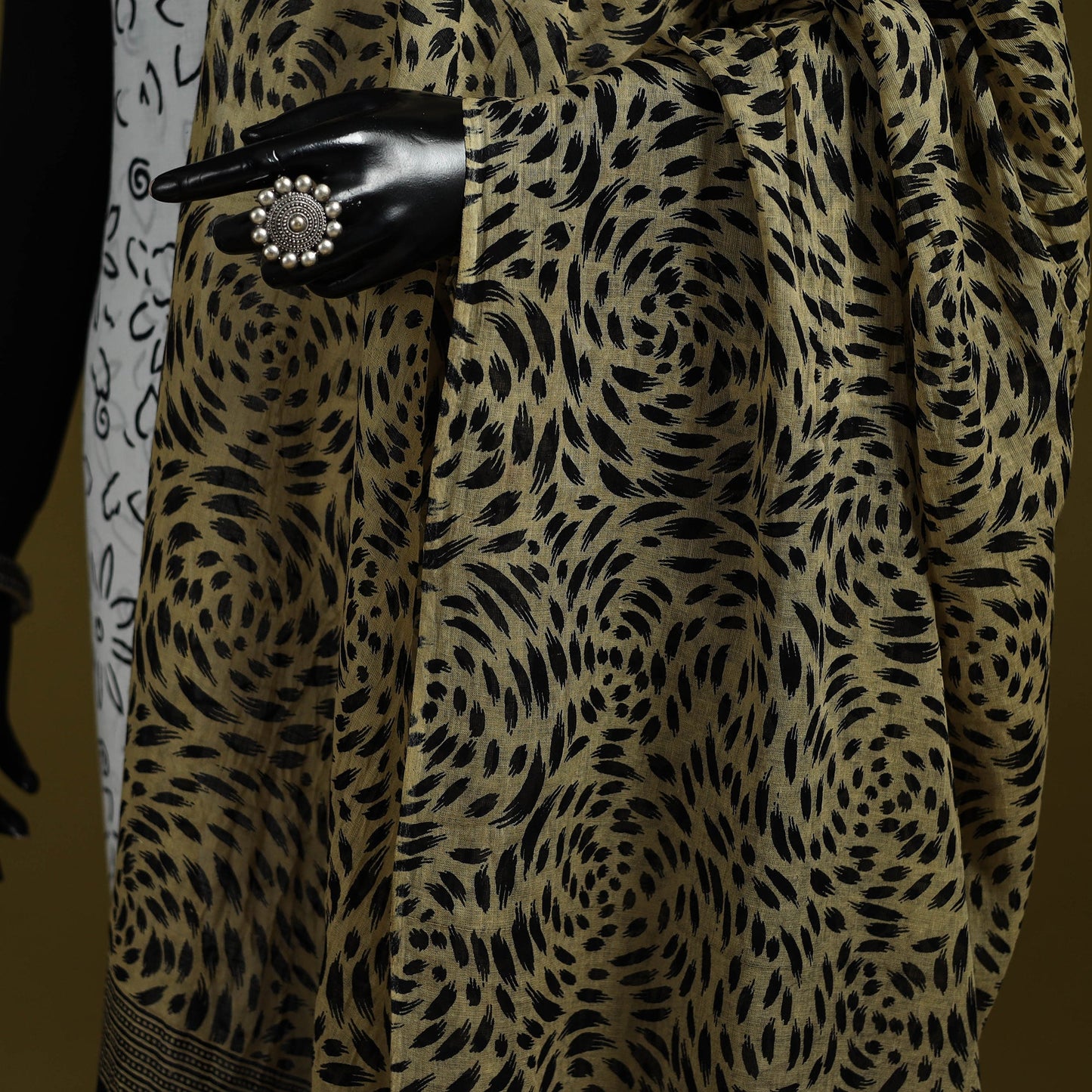 Cotton jaipur printed dupatta 110 - handcrafted