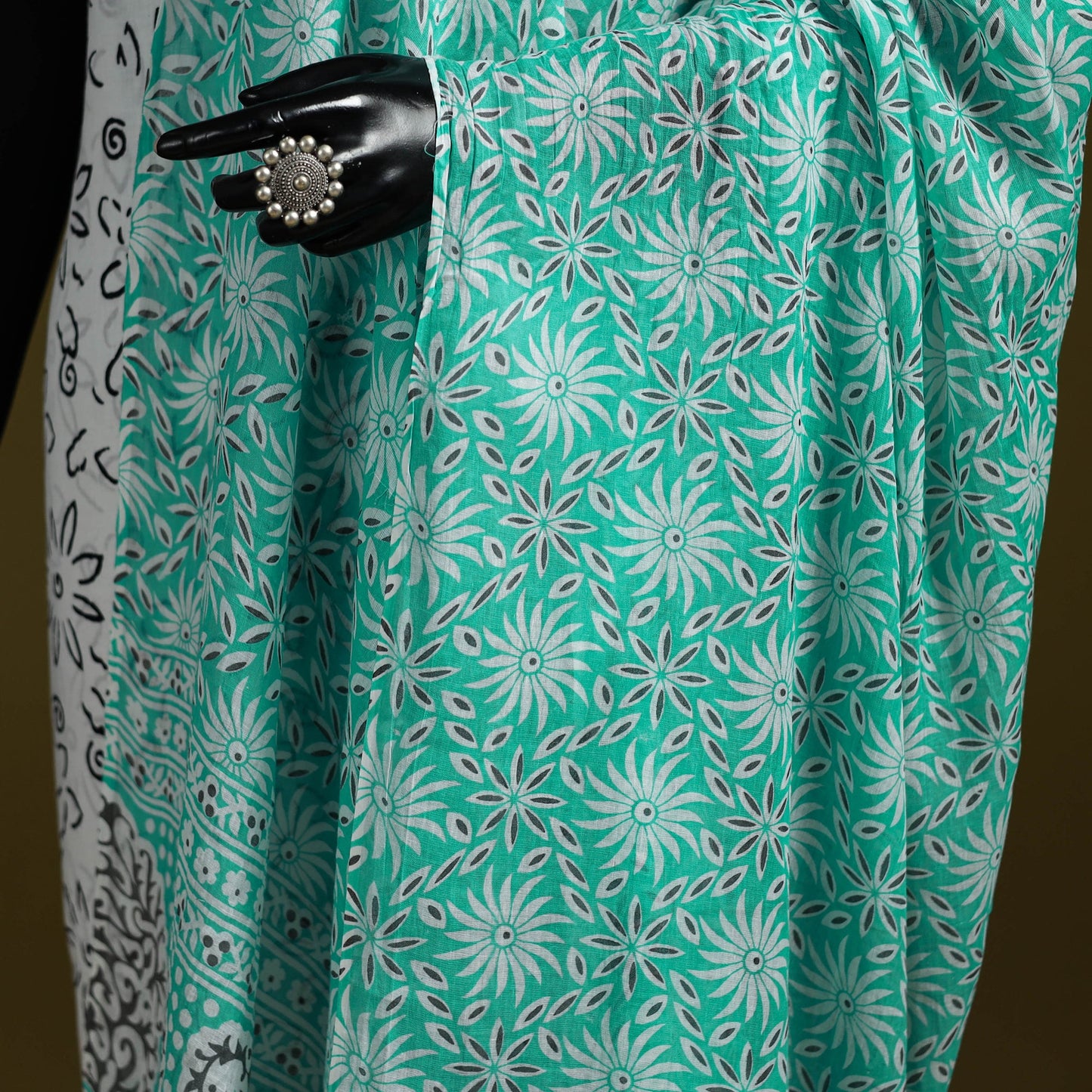 Cotton jaipur printed dupatta 111 - handcrafted