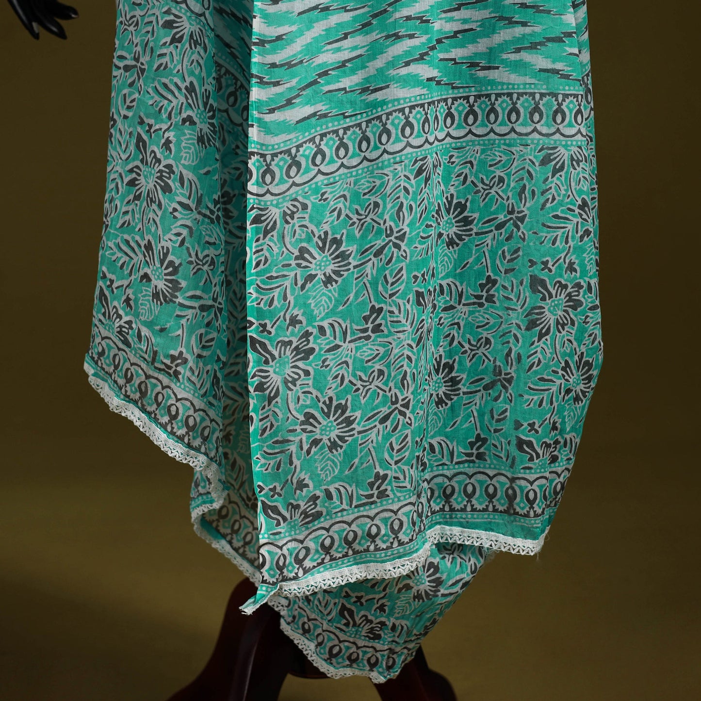 Cotton jaipur printed dupatta 113 - handcrafted