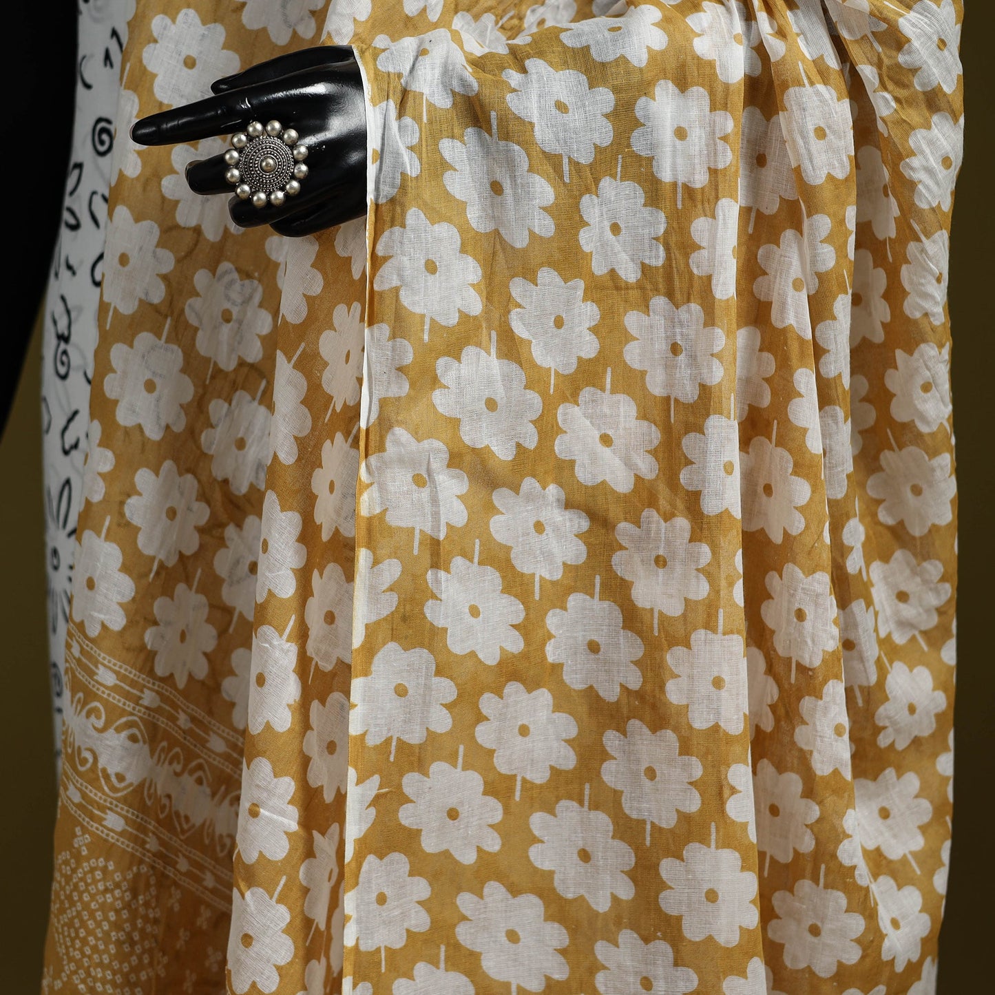 Cotton jaipur printed dupatta 114 - handcrafted