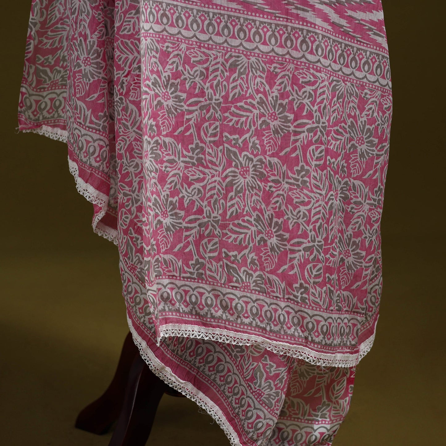 Cotton jaipur printed dupatta 117 - handcrafted