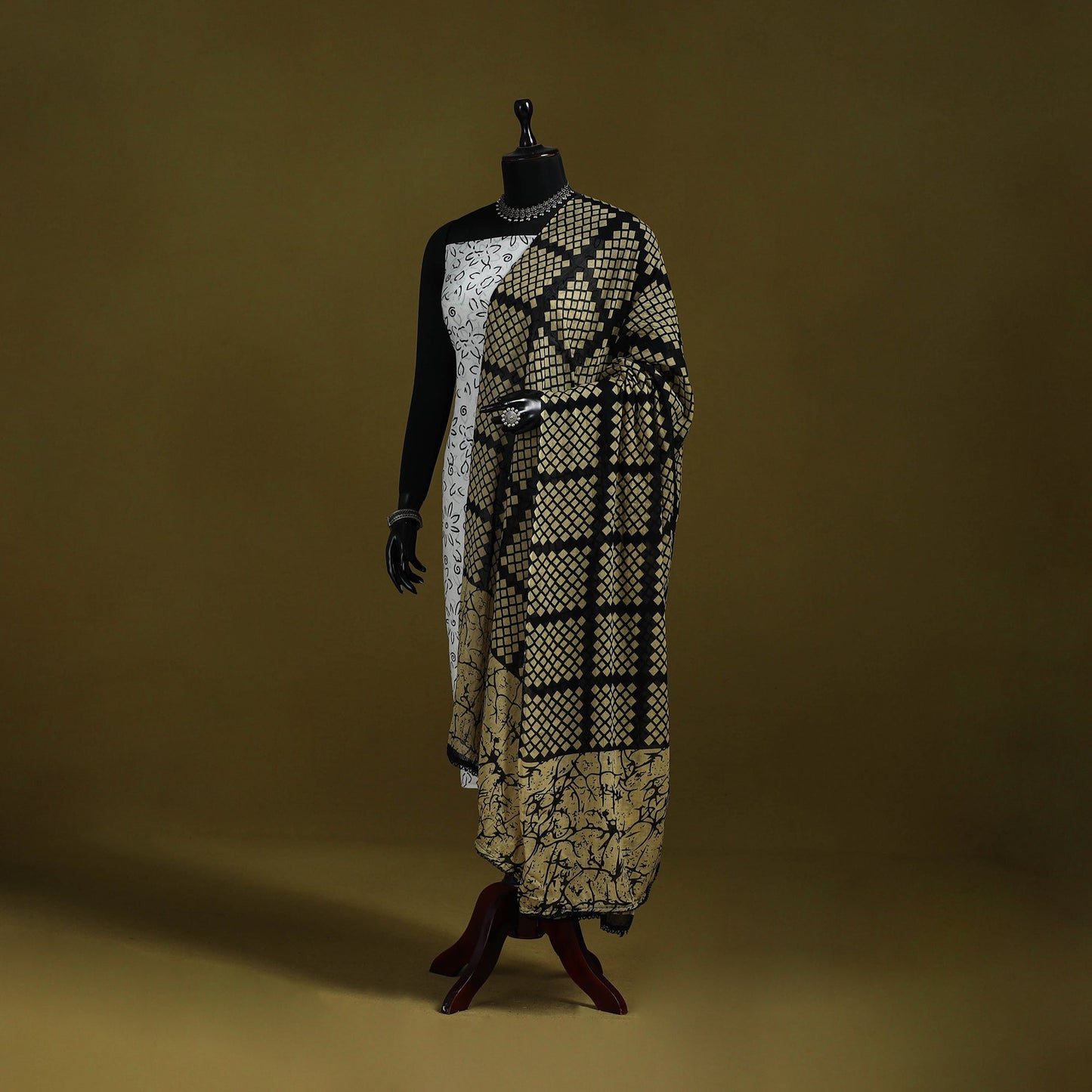 Cotton jaipur printed dupatta 118 - handcrafted