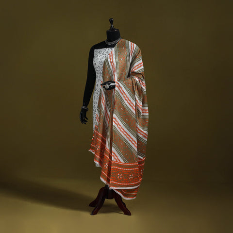 Cotton jaipur printed dupatta 12 - handcrafted