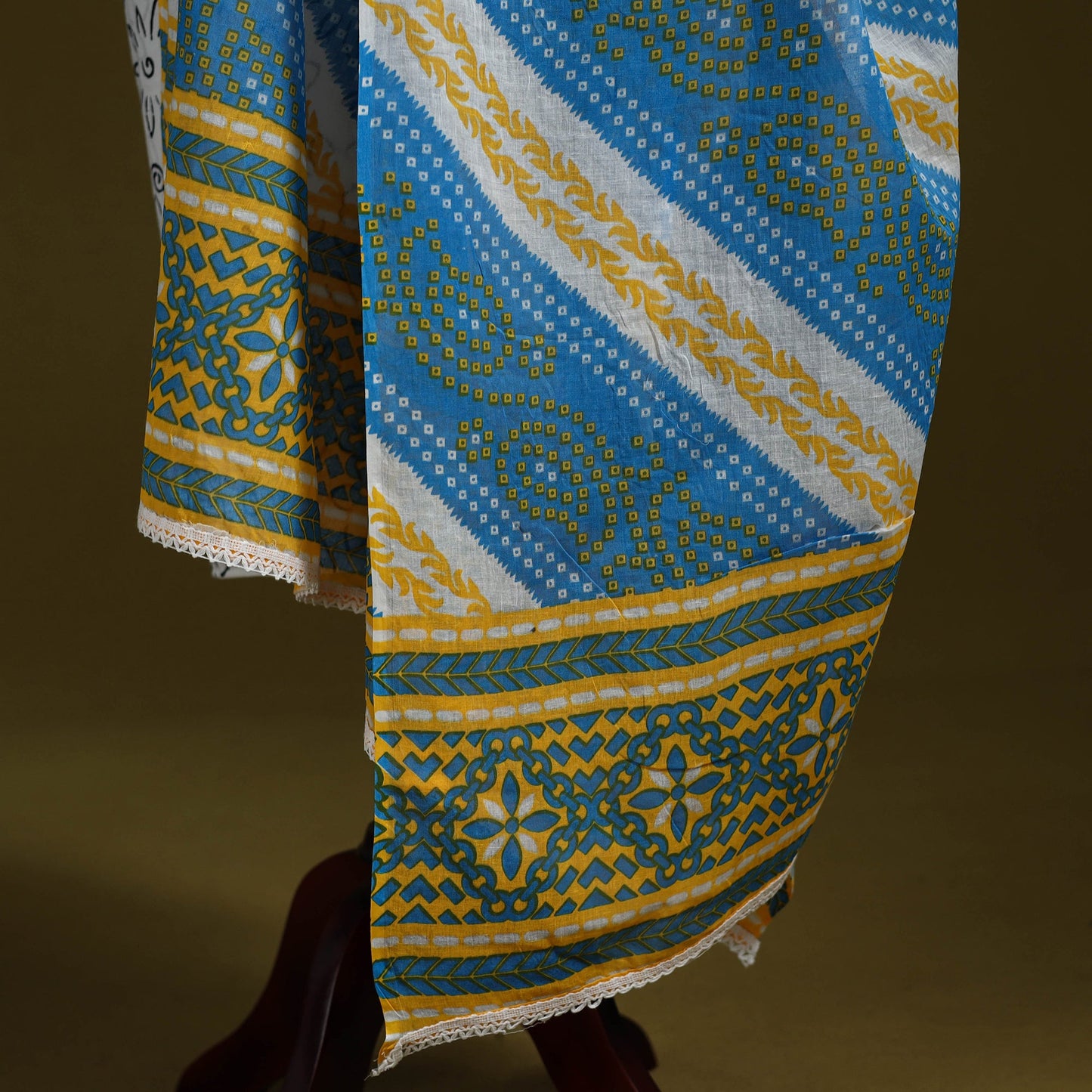 Cotton jaipur printed dupatta 13 - handcrafted