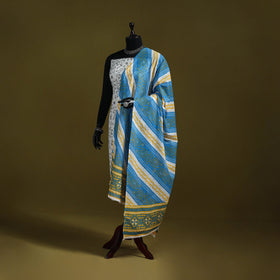 Cotton jaipur printed dupatta 13 - handcrafted