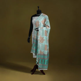 Cotton jaipur printed dupatta 14 - handcrafted