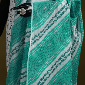 Cotton jaipur printed dupatta 18 - handcrafted