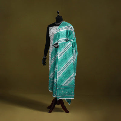 Cotton jaipur printed dupatta 18 - handcrafted