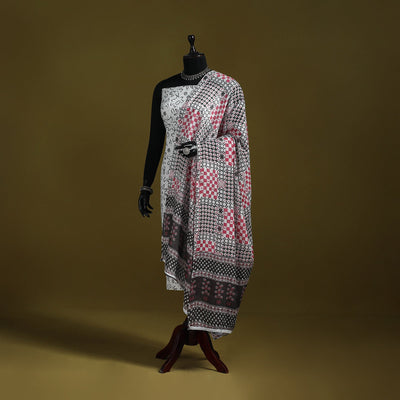 Cotton jaipur printed dupatta 22 - handcrafted