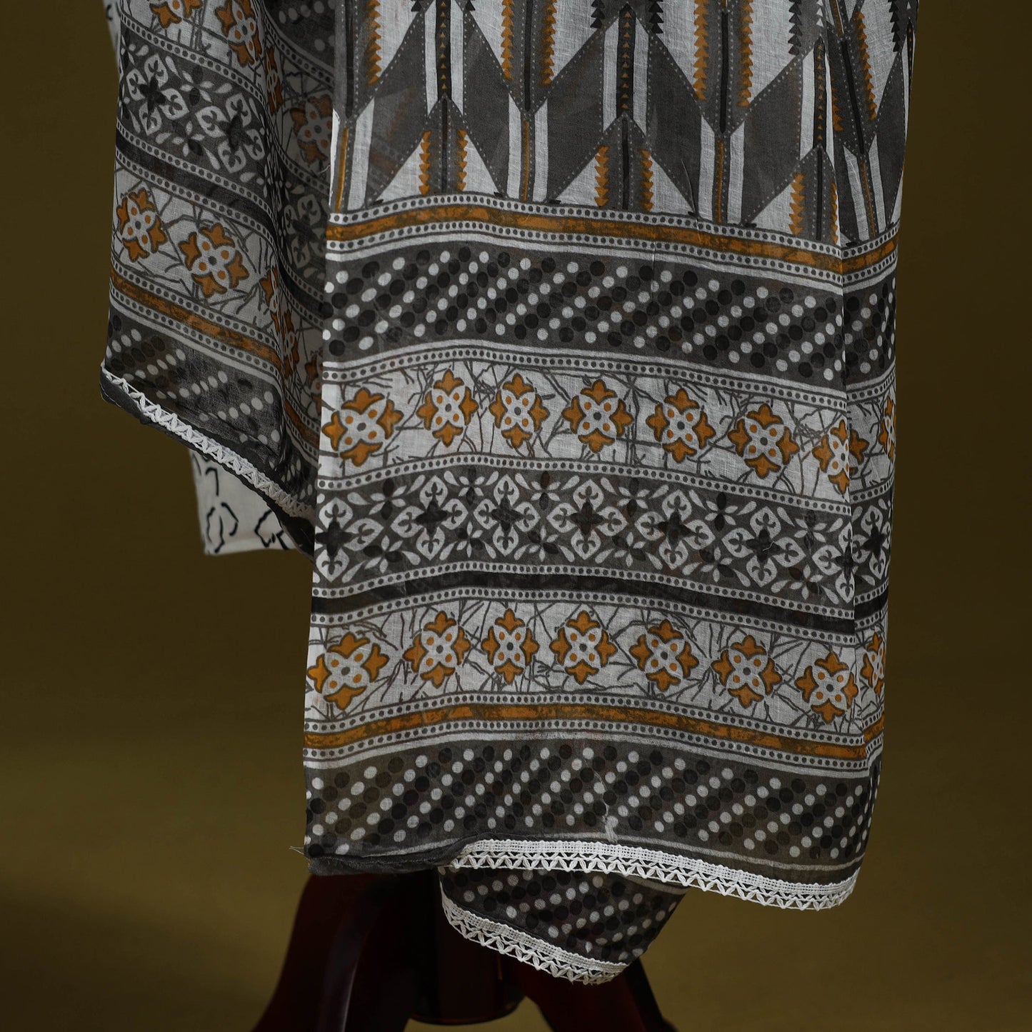 Cotton jaipur printed dupatta 23 - handcrafted