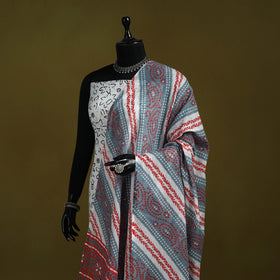 Cotton jaipur printed dupatta 24 - handcrafted